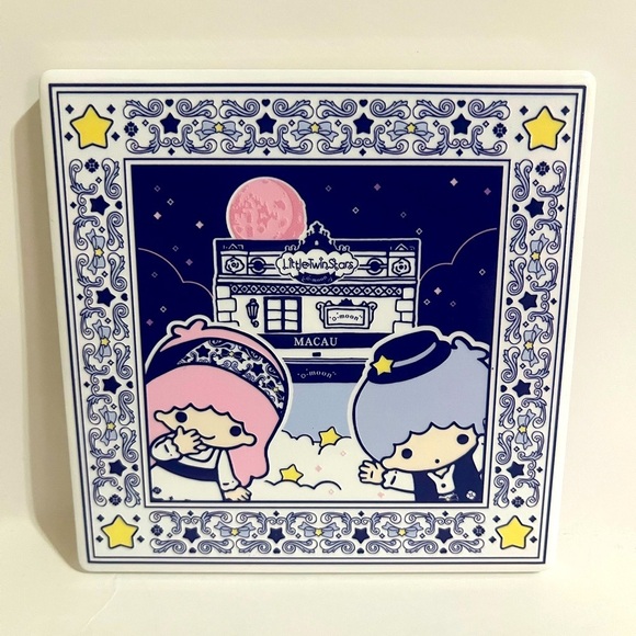Little Twin Stars Ceramic Coaster-Macau Exclusive - Picture 1 of 9